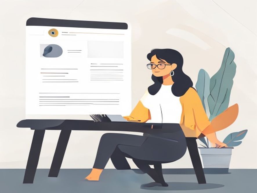 professional blog header illustration